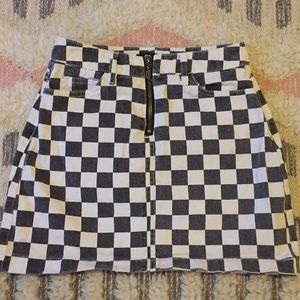 urban outfitters checkered skirt